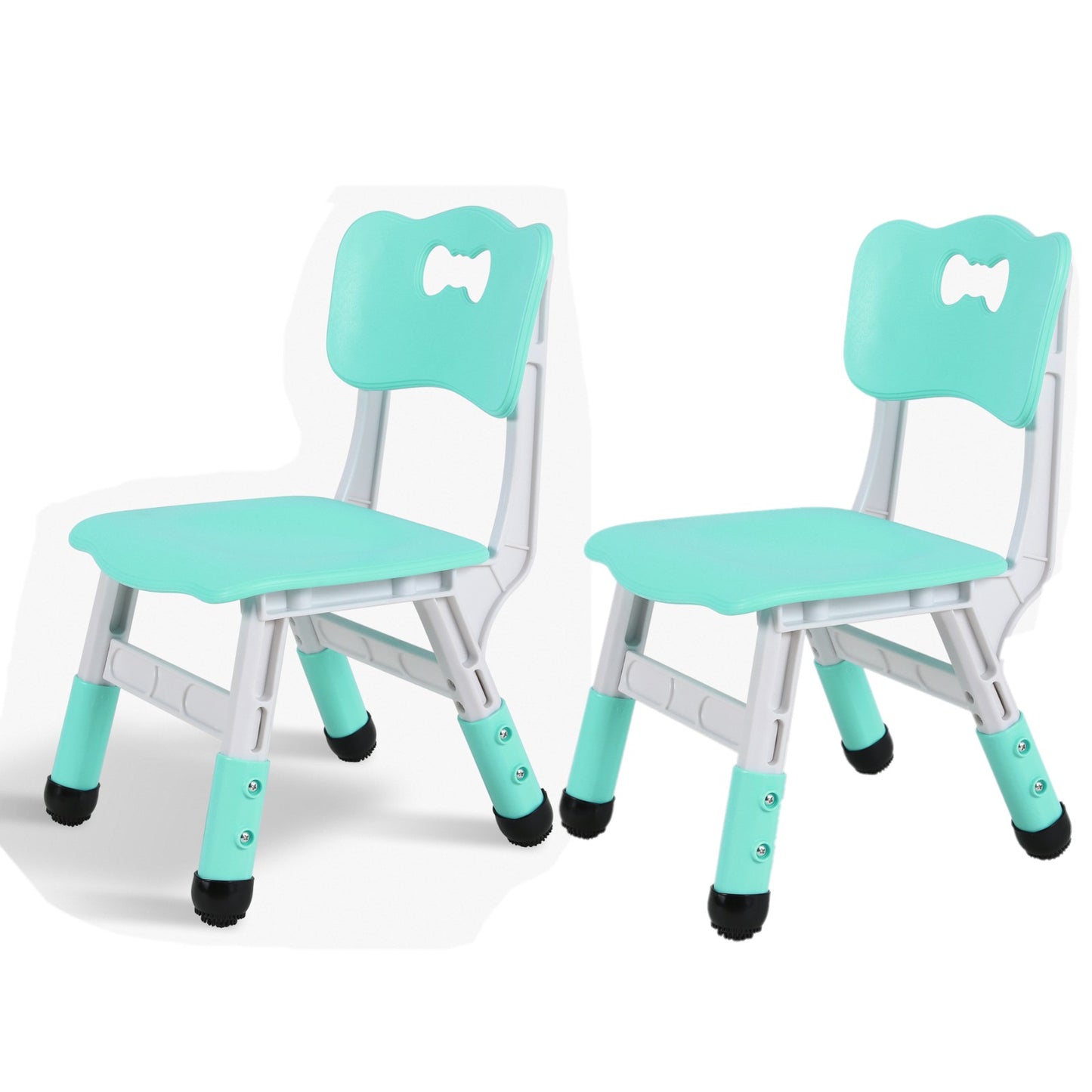 Arlopu 2pcs Adjustable Kids Chair, 3 Levels Adjustable Stackable Toddler Chairs, Maximum Load-Bearing 220Lb, Ergonomic Children Seats for Classroom/Daycare/Familiy