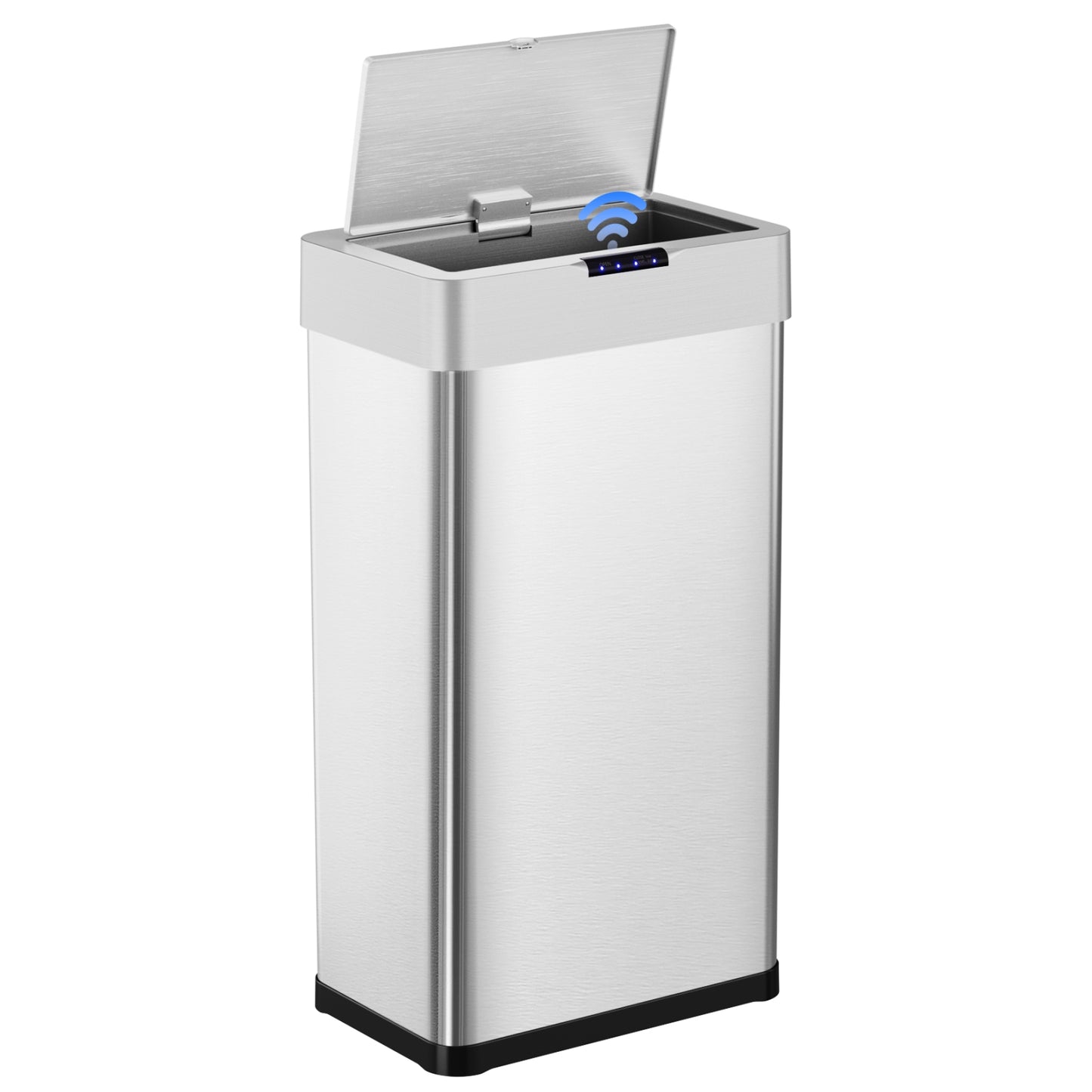 Arlopu 21.1 Gallon Automatic Trash Can Sensor Garbage Can with Soft-Close Lid and Display Light