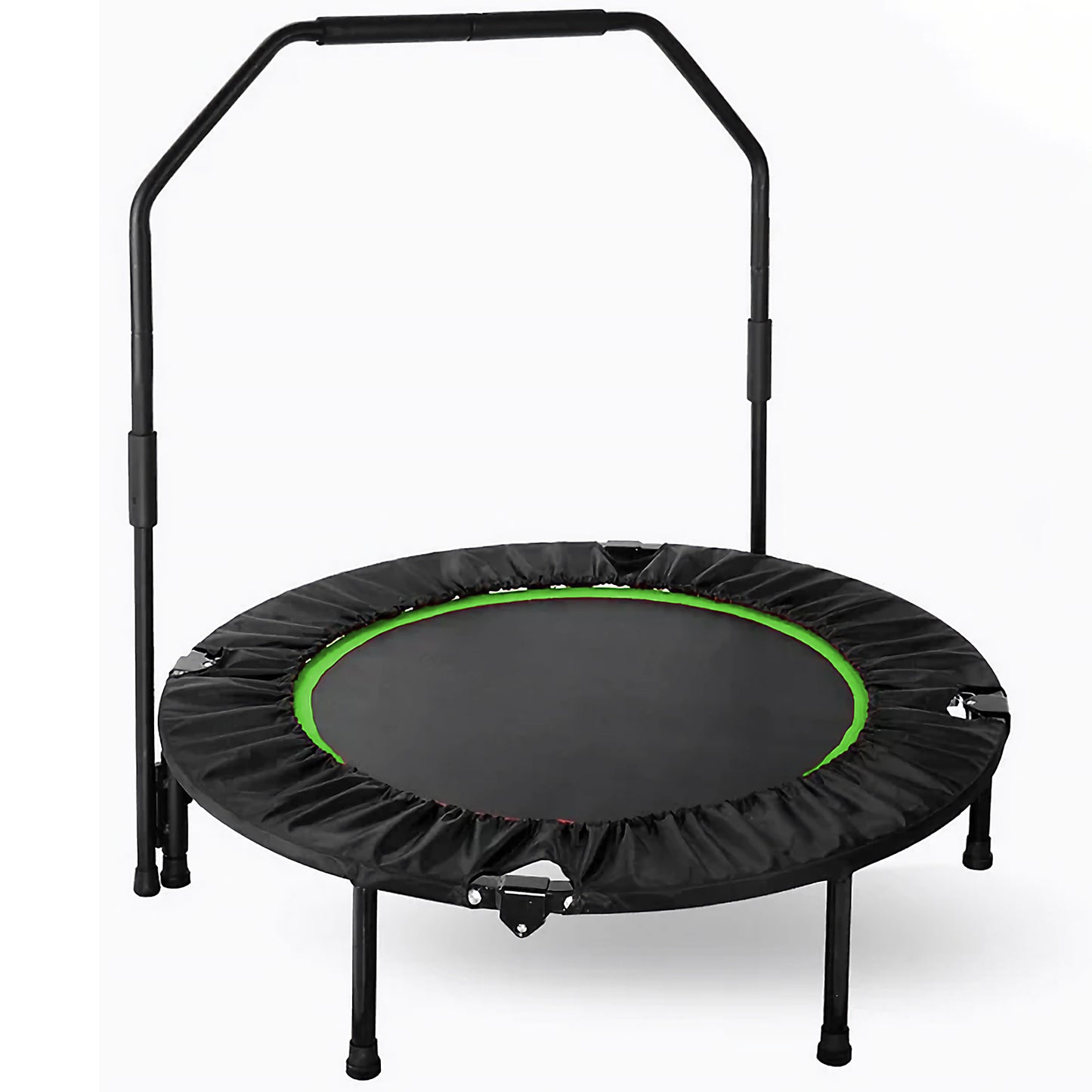 Arlopu 40" Fitness Mini Trampoline, Exercise Rebounder Mini Trampoline for Adults, Foldable with Adjustable Handle