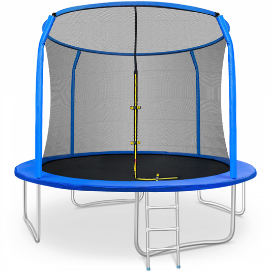 Arlopu 12FT Large Outdoor Yard Trampoline for Kids, Adults with Safety Enclosure Net & Ladder
