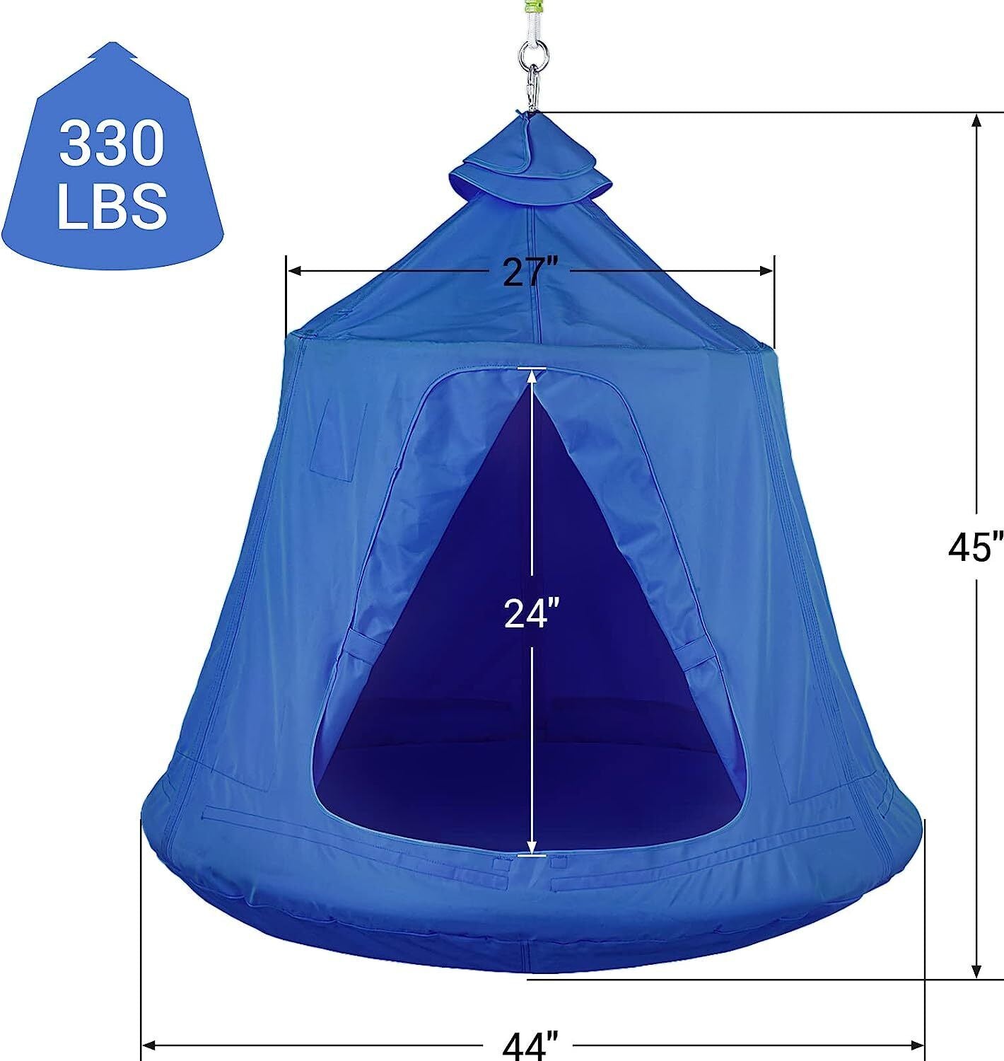 Arlopu Hanging Tree Tent Waterproof Swing Tent Indoor Outdoor Backyard Play House Tent for 2-3 Kids, 330lbs Weight Capacity