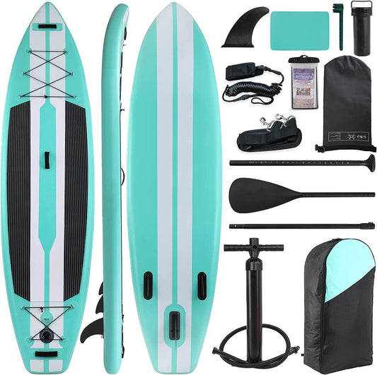 Arlopu 11FT Stand Up Paddle Board Surfboard Inflatable SUP with Complete Kit