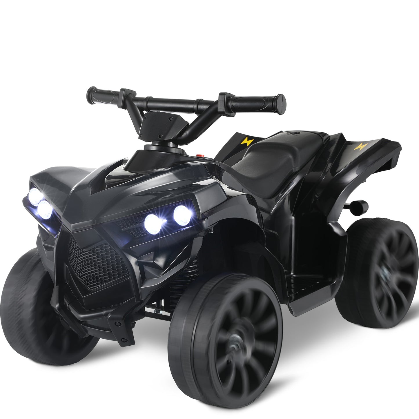 Arlopu 6V Kids Ride On ATV Electric 4-Wheeler Ride on Car with Music, Headlights, Pedal Accelerator