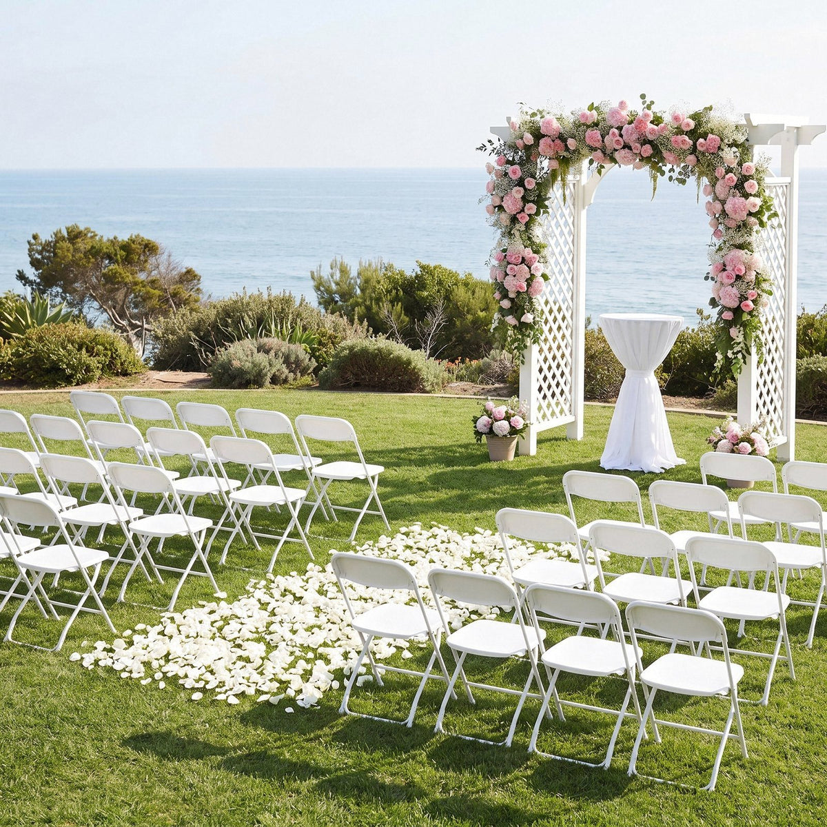 4/6/8/10/12/16/20 Pack Plastic Folding Chairs, Lightweight Portable Party Banquet Event Chairs for Outdoors, 350 LB Capacity