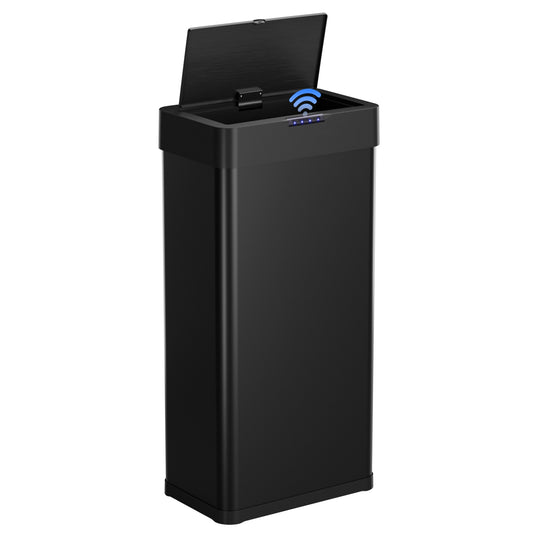 Arlopu 21.1 Gallon Automatic Trash Can,Sensor Motion Stainless Steel Garbage Bin, Touchless Smart Waste Bin