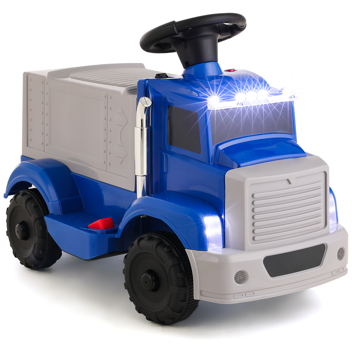 Arlopu 6V Ride On Car Truck for Kids, Electric Battery Powered Toys Car with Dual-Door Cargo Storage, Blue