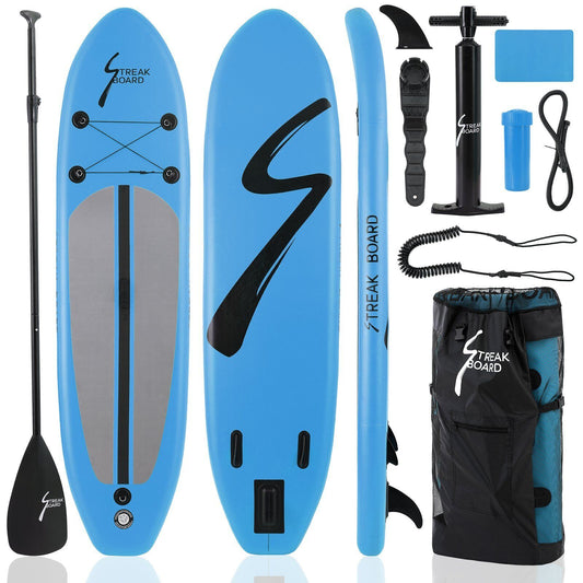 Arlopu Inflatable Stand Up Paddle Board 10FT SUP with Complete Kit, Adjustable Paddle