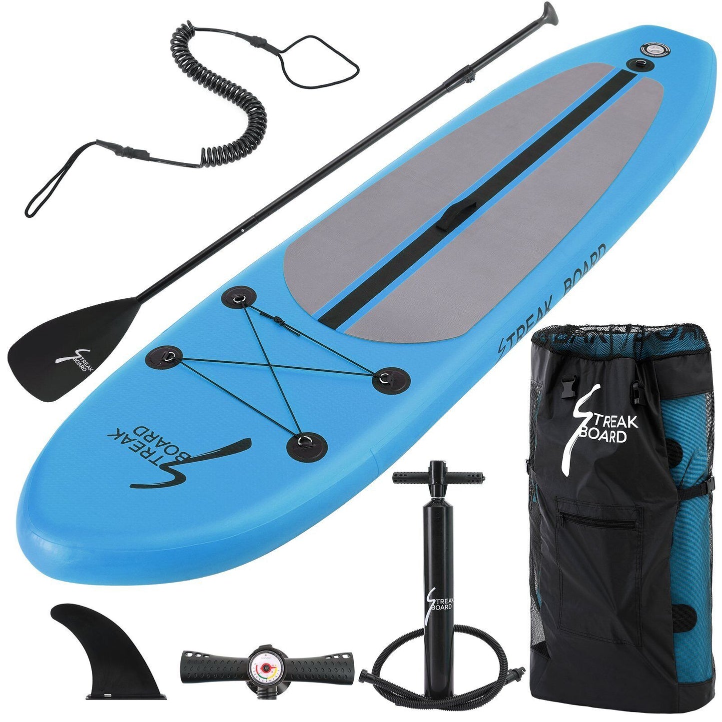 Arlopu Inflatable Stand Up Paddle Board 10FT SUP with Complete Kit, Adjustable Paddle