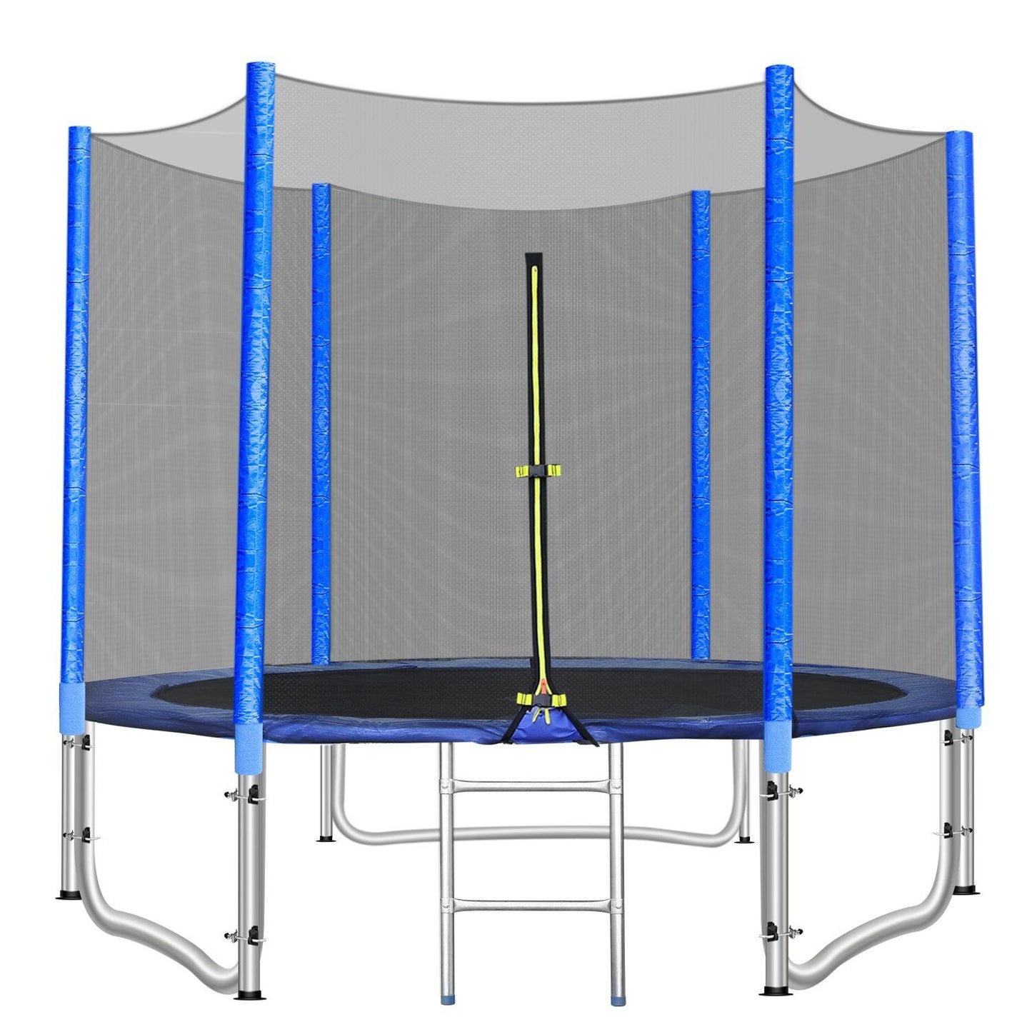 Arlopu 8FT Trampoline with Safety Enclosure for Kids and Adults, Outdoor Garden Recreational Trampolines, Jumping Mat